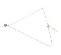 CAXUSD Collana Ciondolo Amuleto Occhio Azzurro in Stile Turco, Catena da Collo Regolabile, Protezione Contro Malocchio per Donne, Gioiello Portafortuna Elegante e Simbolico