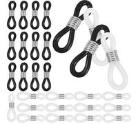CAXUSD Connettori Antiscivolo per Fissaggio Sicuro in Silicone Trasparente 100 Pezzi Design Semplice Accessorio Comodo per Catene Occhiali Occhiali
