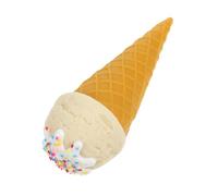 CAXUSD Cono Gelato Finto Di Plastica Bianco Realistica Riutilizzabile Per Arredamento Gelateria e Servizi Fotografici Vetrina Pasticceria Decorazione Commerciale