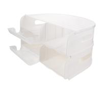 CAXUSD Contenitore Per Uova Con Rotelle Automatiche Vassoio Per Uova Da Frigorifero Multistrato Con Coperchio Rimovibile