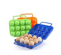 CAXUSD Contenitore Per Uova in Plastica Da Porta Uova Maniglia e Coperchio Per Cucina e Picnic All Aperto