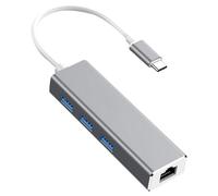 CAXUSD Convertitore Di Rete Tipo-c Piccolo Lega Di Alluminio Convertitore Di Rete Usb Per Casa Ufficio Trasporto Facile Da Usare