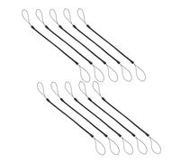 CAXUSD Cordino a Molla Anti-smarrimento Per Penna Stilo 10 Pezzi Nero, Cavo Retrattile Resistente Per Touchscreen, Accessorio Essenziale Per Studenti e Professionisti