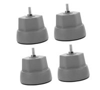 CAXUSD Cuscinetti Antivibranti Per Lavatrice Stabilizzatori Per Piedini Antiscivolo 4 Pezzi in Grigio Design Elegante Per Lavanderia