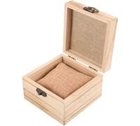 CAXUSD Custodia da Viaggio per Orologio Singolo in Legno Cuscino Imbottito, Organizer Portatile per Orologi da Uomo, Scatola Portaoggetti