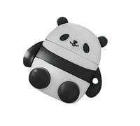 CAXUSD Custodia Protettiva per Auricolari Wireless in Silicone Antiscivolo Forma di Panda Compatibile con Airpods e Cover Protettiva Shockproof Cartoon