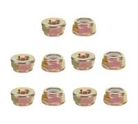 CAXUSD Dado per Tosaerba a mandrino da 10 Pezzi: Fissaggio Lama con Filettatura sinistrorsa M10 Compatibile con Tosaerba per Gruppo Ingranaggi per Testina di Taglio e decespugliatore, Argento