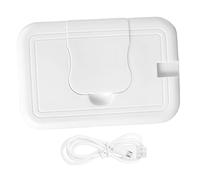 CAXUSD Dispenser Bianco in Abs e Lega di Alluminio per Riscaldatore Mantiene Umidità e Calore Salviette Umidificate per Wet Tissue e Wipes per Uso Indoor