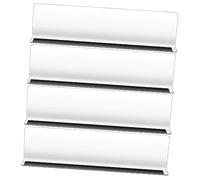 CAXUSD Divisori per Scaffali a Forma l Trasparenti Striscia Magnetica, Separatori Stabili per Ripiani Metalliche, Divisori per Armadio e Cassetti, Set da 4 Pezzi per Organizzazione