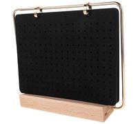 CAXUSD Espositore Per Spille in Feltro Pagine Contenitore Per Collezione Di Spille Organizer Per Badge Con Supporto in Legno Layout Intuitivo Per Organizzazione e Esposizione