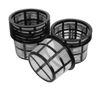 CAXUSD Filtro per Spruzzatore Elettrico 10 Pezzi in Plastica Nero, Design User-Friendly, capacità 16l, per Agricoltura e Giardino, Ricambio Efficiente per Apertura Filtro Barile