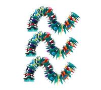 CAXUSD Ghirlanda di Carta Decorativa Hawaiana 3D Set di 3 Pezzi Lungo 3 M Striscione di Fiori per Decorazioni Tropicale per Matrimonio O Feste