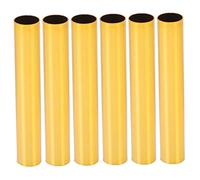 CAXUSD Lampadari Da Soffitto 6 Pezzi Copri Base Lampadario in Ferro Manicotto Tubo Porta Lampada 16x100mm Design Retro Semplice Per Atmosfera Calda