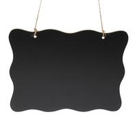 CAXUSD Lavagna da Appendere a Doppia Faccia, Lavagna da Parete e Memo Board Decorativa in Pannello di Densità, Nera, per Ufficio e Casa