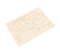 CAXUSD Lavagna Per Lettere E Numeri in Braille Lavagna Per L'apprendimento in Legno Superficie Tattile Per Comprensione E Memorizzazione