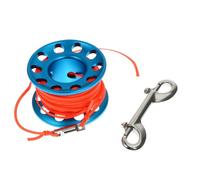 CAXUSD Lega di Alluminio Bobina da Immersione Snap Clip Blu | Filo Guida per Cave Diving e Technical Diving, Set Completo per Famiglia e Amici, Accessorio Subacqueo