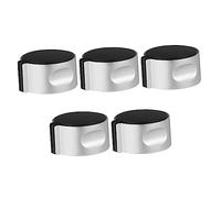 CAXUSD Manopola di Accensione e Spegnimento Design Nero Incassato in Metallo Facile Installazione Set da 5 Pezzi per Stufa a Gas, Accessorio Fornello Cucina Domestica e Ristorante