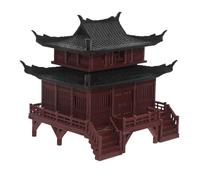 CAXUSD Miniatura Pagoda Cinese Decorativa per Fatato Micro Paesaggistico in Materiale Resistente Scultura Padiglione da Scrivania e Bonsai Idea e Compatta