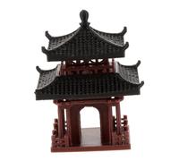 CAXUSD Miniatura Pagoda in Statua Gazebo per Decorazione Zen e Micro Paesaggio per Bonsai e Rockery