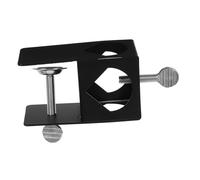CAXUSD Morsetto per Torcia da Ponte in Ferro Nero, Supporto per Torcia da Giardino Esterni, Staffa di Montaggio per Illuminazione Solare, Morsetto per Ringhiera Resistente e Versatile,