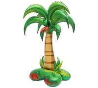 CAXUSD Palloncino Gonfiabile Forma di Palma di Cocco in Alluminio Verde Grande per Decorazioni Compleanno Hawaiano e Vacanze Estive Festa a Tema Tropicale