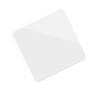 CAXUSD Pannello Specchio Superficie Liscia in Acrilico Bianco 25x25cm e Aspetto Lucido e Decorazioni per Fotografici