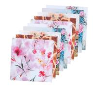 CAXUSD Panni in Microfibra la Pulizia degli Occhiali e Lenti, Set da 10 Pezzi Stampati, 14,5x14,5 Cm, per Schermi di Smartphone, Gioielli e Fotocamere, Portatili e Stili multipli