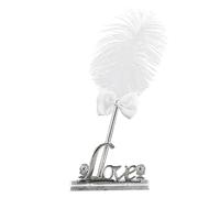 CAXUSD Penna Per Firma Matrimonio Con Base Design Lettere Inglesi Per Ospiti Feste Chic Romantica Comoda Scrivere Bello Amici