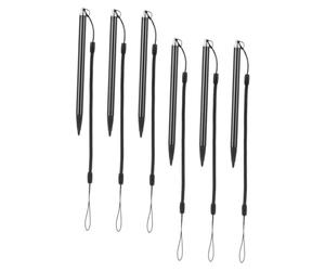 CAXUSD Penna Stilo per Touch Screen in Metallo con Laccio Anti-smarrimento, Set da 6 Pezzi, Compatibile con Tablet e Schermi Resistivi, Strumento Digitale per Scrittura e Disegno