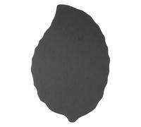 CAXUSD Piastra di stoccaggio plastico nero a forma di foglia per dessert sushi e bistecche in casa e ristorante western dimensioni 30x20 cm