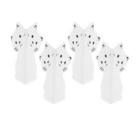 CAXUSD Protezione Angolare per Mobili in Silicone a Forma di Gatto 4 Pezzi Bianco per Cameretta e Soggiorno Sicurezza Anticollisione
