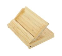CAXUSD Scatola custodia per biglietti da visita portacarte di in legno organizzatore di carte schede flash custodia per carte da scrivania cardcase Carta d'identità contenitore poker