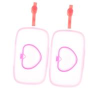 CAXUSD Scatola Porta Salviette Per Ragazzo Ragazza Portatile in Pp Cordino, Dispenser Riutilizzabile Per Salviette Umidificate, Adatta Per Passeggini, Culle e Auto, Set Da 2 Pezzi Bianco e Rosa