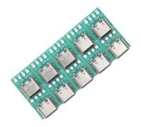 CAXUSD Scheda Convertitore USB c 3.1 Femmina PCB per Trasferimento Dati Veloce e Stabile, Set 10 Pezzi per Uso in Casa e Ufficio, Connettore USB-c Affidabile per Cablaggio e Riparazioni DIY