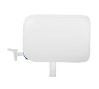 CAXUSD Secchio Acqua Portatile 20l con Beccuccio Tanica Acqua da Campeggio in Hdpe Bianco per Viaggio All'aperto e Uso D'emergenza