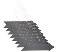 CAXUSD Segnali di Direzione in Legno 8 Pezzi Freccia Nero, Design Semplice, per Comunicare e Decorare Locali o Feste Fai da Te