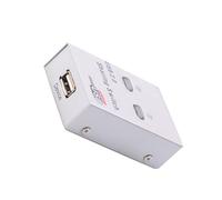 CAXUSD Selettore USB 2.0 Condivisione Stampante e Dispositivo di Acquisizione Automatico per PC Ufficio e Casa, Commutatore Periferiche Condivise per 2 Computer Senza Fili, Dispositivo