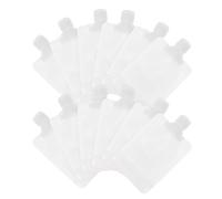 CAXUSD Set 12 Sacchetti Porta Lozione 100Ml Beccuccio Verticale Color Bianco in Plastica Resistente Salvaspazio per Borsa Trucco e Sacchetti Stoccaggio Cosmetici
