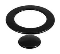 CAXUSD Set 2 Coperture Per Bruciatori Del Piano Cottura a Gas in Materiale Robusto, Tappi Sostitutivi Copertura Completa Per Cucina, Design Intuitivo Per Facile Manutenzione e Protezione Fuoriuscite