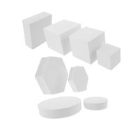 CAXUSD Set 8 Pezzi Ornamenti Geometrici in Schiuma Solida per Fotografia, Accessori Facili da Trasportare per Soggiorno e Camera