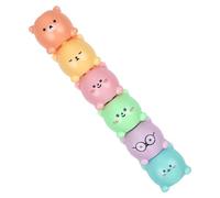 CAXUSD Set Da 1 Pennarello Evidenziatore a Forma Di Orsetto Impilabile, Colore Pastello, Penna Multifunzione Per Studenti e Uso Scolastico, Comodo Segnalibro Per Diario e Resoconti Manuali