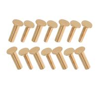 CAXUSD Set da 7 Paia Rivetti in Rame per Manici di Coltelli, Rivettatrice Fai da Te per Fissaggio Stabile e Sostituzione Clip Coltello, Accessori per Riparazione Utensili Cucina