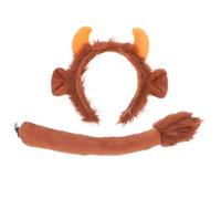 CAXUSD Set Di Accessori Per Bambini Fascia Coda Di Vitello Costume Da Animale Per Carnevale Halloween E Feste