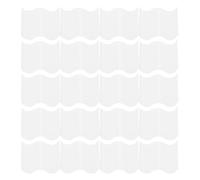 CAXUSD Staccionata da Giardino in Pp Bianco 20 Pezzi Set Lavorazione Fine e Forma Realistica per Decorazioni Eleganti in Cortile e Hotel