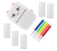 CAXUSD Stampante Fotografica Mini Compatta Tascabile Stampante Wireless Portatile Per Studenti Ufficio Famiglia Amici Pratica