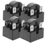 CAXUSD Start Relay per Frigorifero Ptc 4 Pezzi Nero Abs 22 Ohm