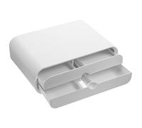 CAXUSD Supporto da Tavolo per Monitor in Acrilico con Struttura Robusta E Cassetti