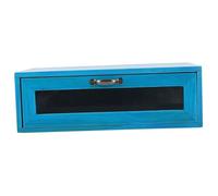 CAXUSD Supporto per Monitor da Scrivania in Legno Rustico con Cassetto Portaoggetti Accessori da Ufficio Pratici E Eleganti per Organizzare Piccoli Oggetti