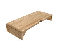 CAXUSD Supporto per Monitor in bambù Supporto per Laptop Scaffale per Monitor da Scrivania Rialzo per Schermo del Computer Organizer da Scrivania Semplice e Pratico