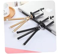 CAXUSD Supporto Telefonico Telescopico Mini Treppiede Per Smartphone e Tablet Compatto Per Fotografia Da Tavolo e Selfie, Sgancio Rapido e Cuscinetti in Gomma, Colore Nero